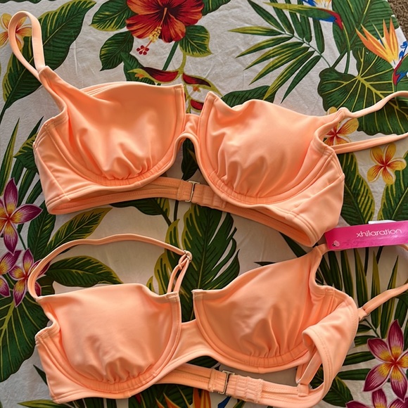 Underwire bikini top in peach - Picture 5 of 8